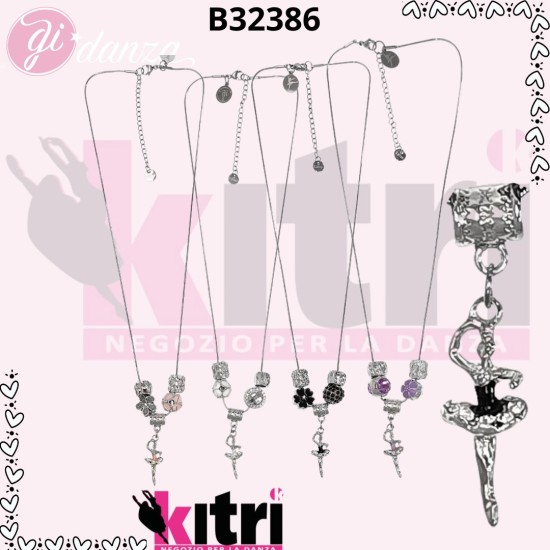 Collana ballerina pendente danza