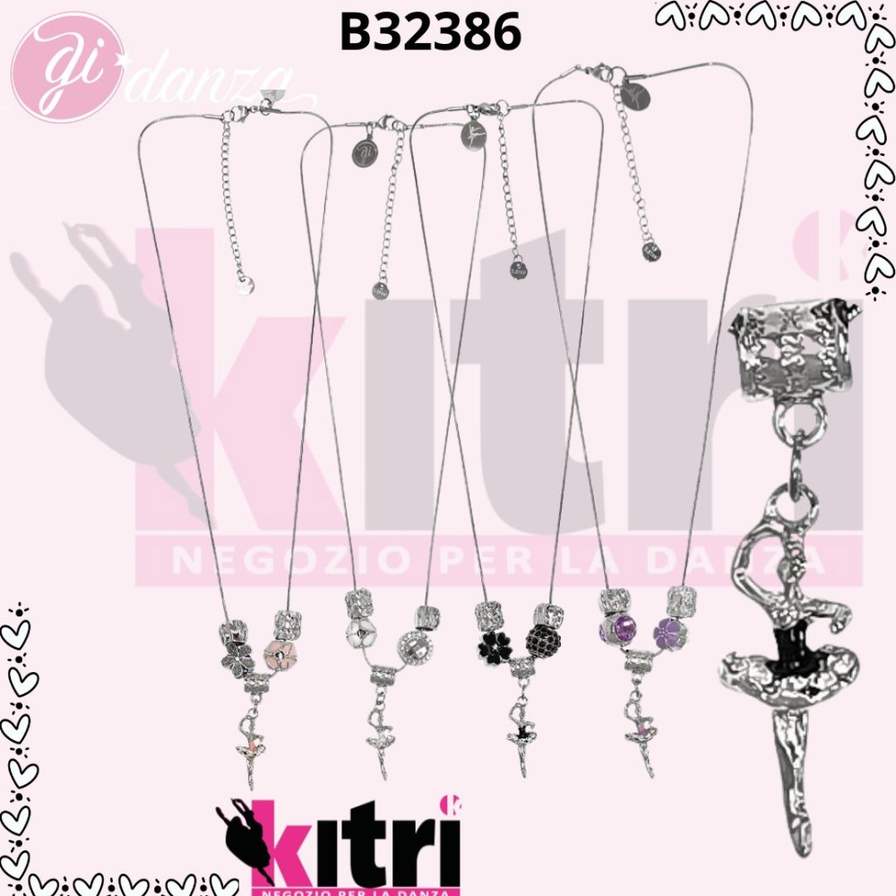 Collana ballerina pendente danza