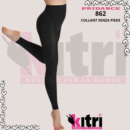 Collant danza donna senza piede Pridance