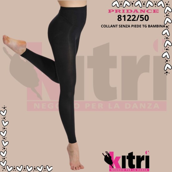 Collant danza senza piede bambina Pridance