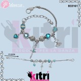 bracciale in acciaio tema danza