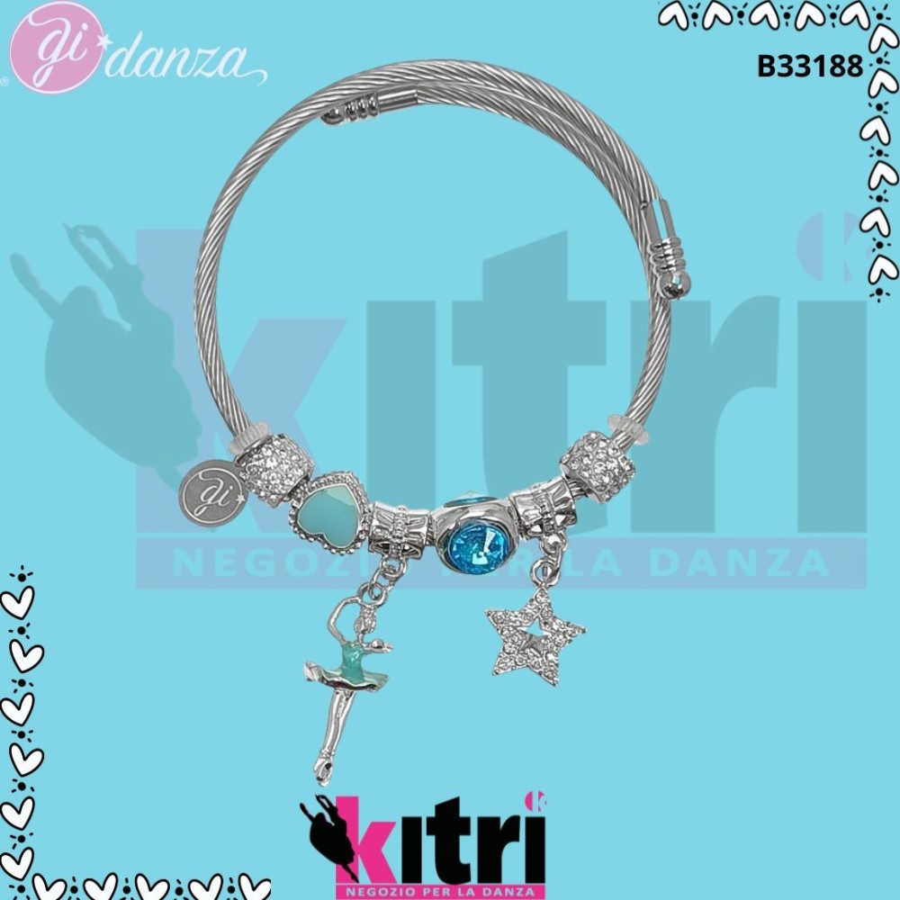 Bracciale rigido con ballerina