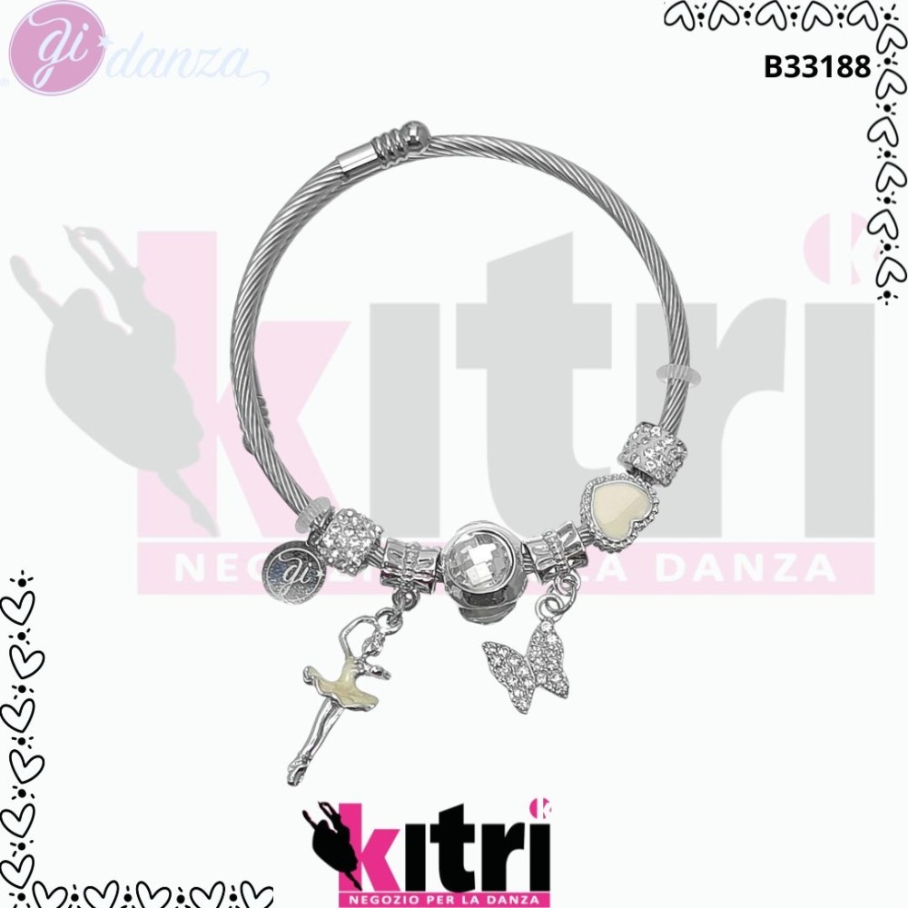 Bracciale rigido con ballerina