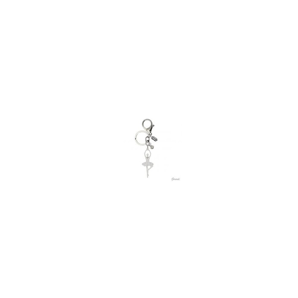Portachiavi danza con ballerina e strass