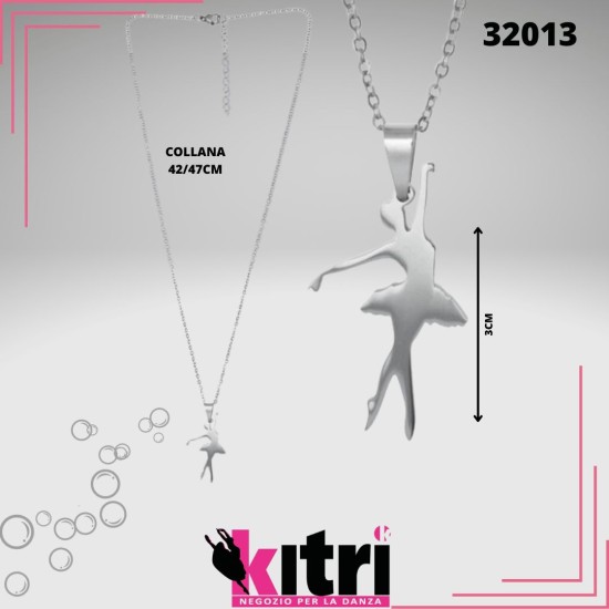 Collana con pendente ballerina