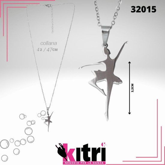 Collana con pendente ballerina