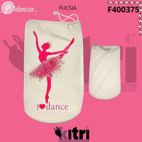 Portapunte tema danza con ballerina glitter