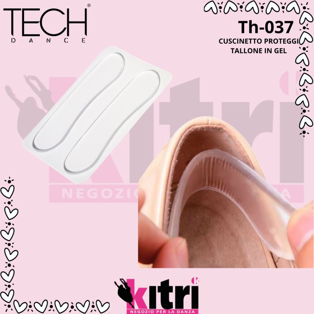 Cuscino adesivo proteggi tallone in gel