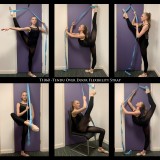 Over door flexibility strap