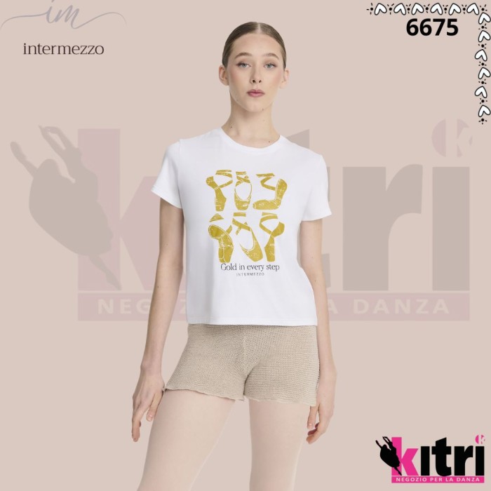 T-shirt tema danza Intermezzo 95% VISCOSA   5% ELASTAN