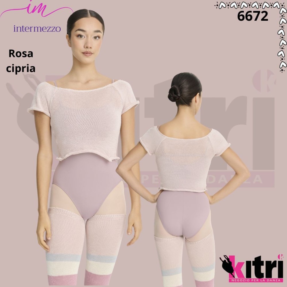 Crop top Intermezzo 90% BAMBÙ 10% ELASTAN