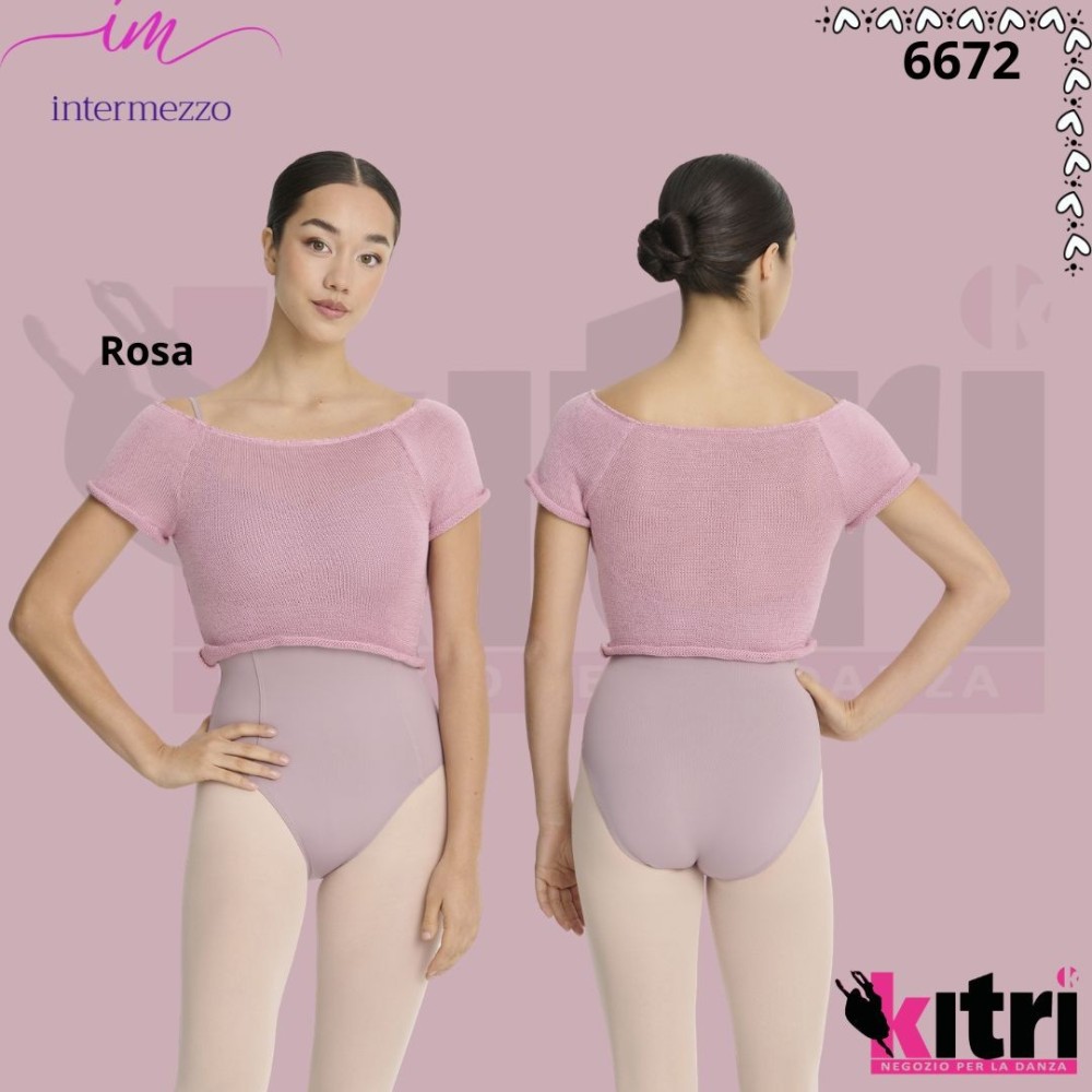 Crop top Intermezzo 90% BAMBÙ 10% ELASTAN