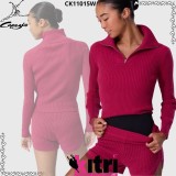 Mezzo collo zip lana Capezio