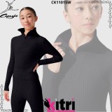 Mezzo collo zip lana Capezio