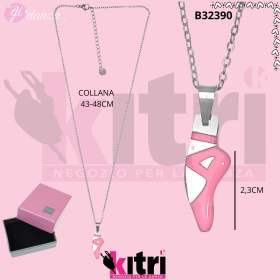 Collaana con punta smaltata