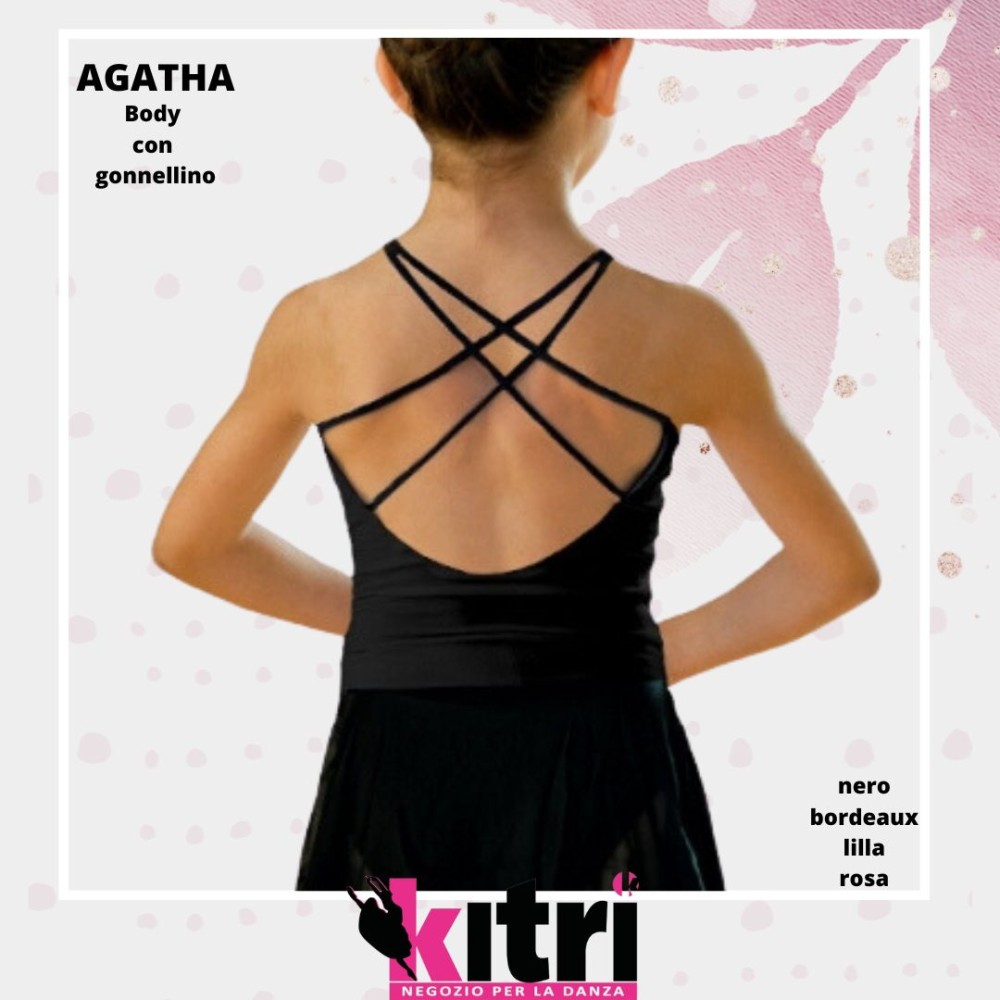 Body bambina basic con gonnellino Rudolf