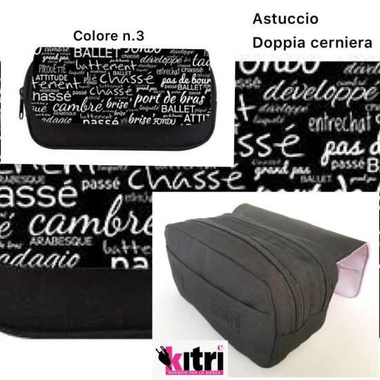 Astuccio doppia cerniera con patta Florienne