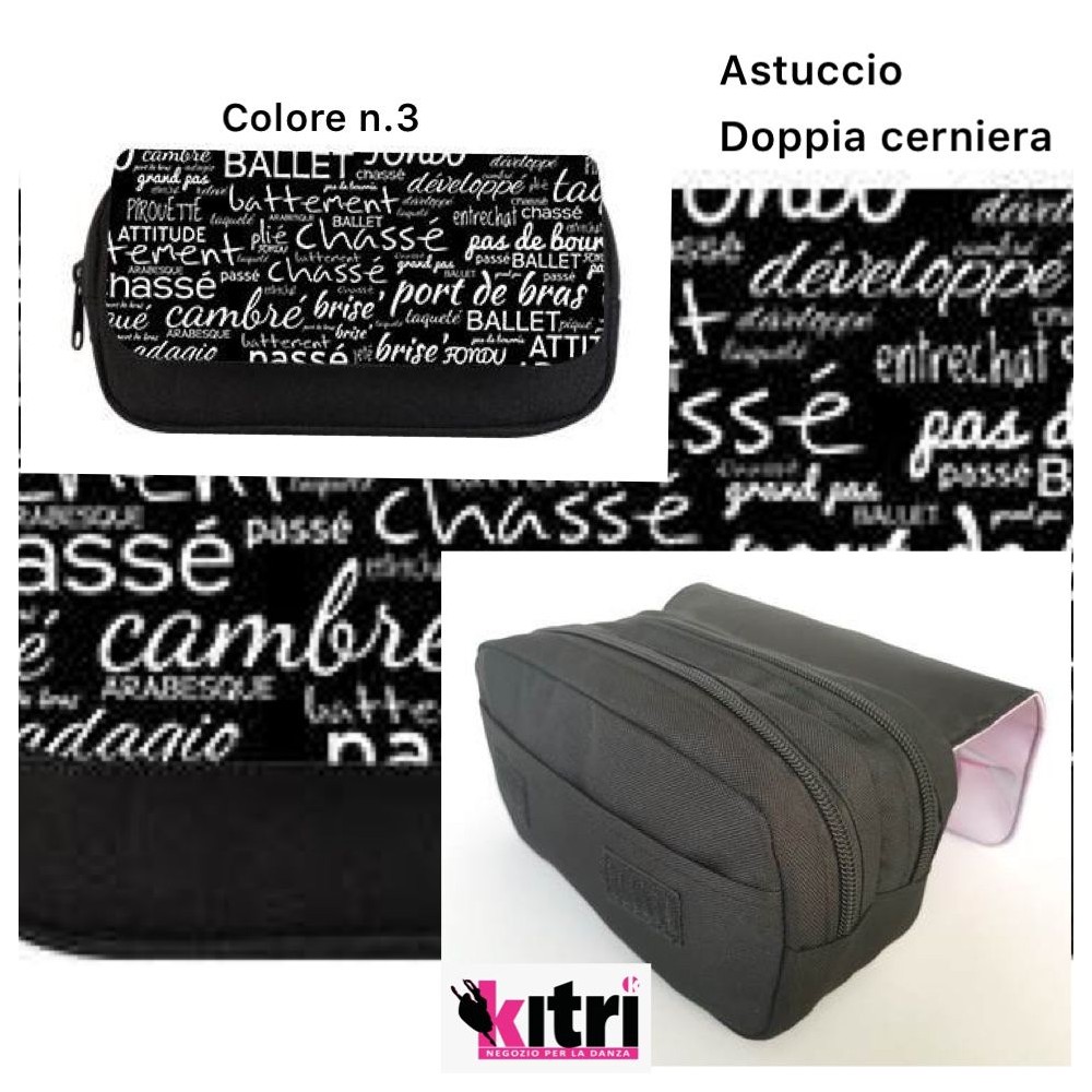 Astuccio doppia cerniera con patta Florienne