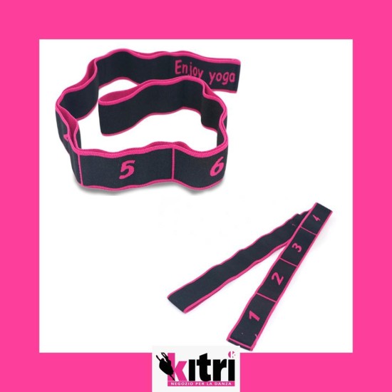 Banda elastica con numeri 8 buchi