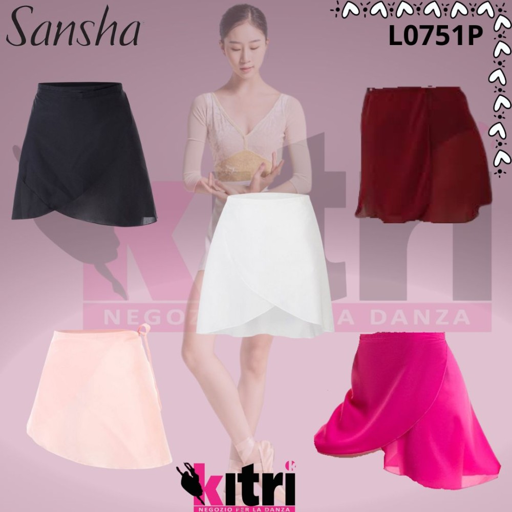 Gonnellino chiffon Sansha