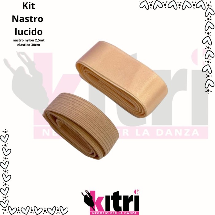 Kit nastri punte raso lucido