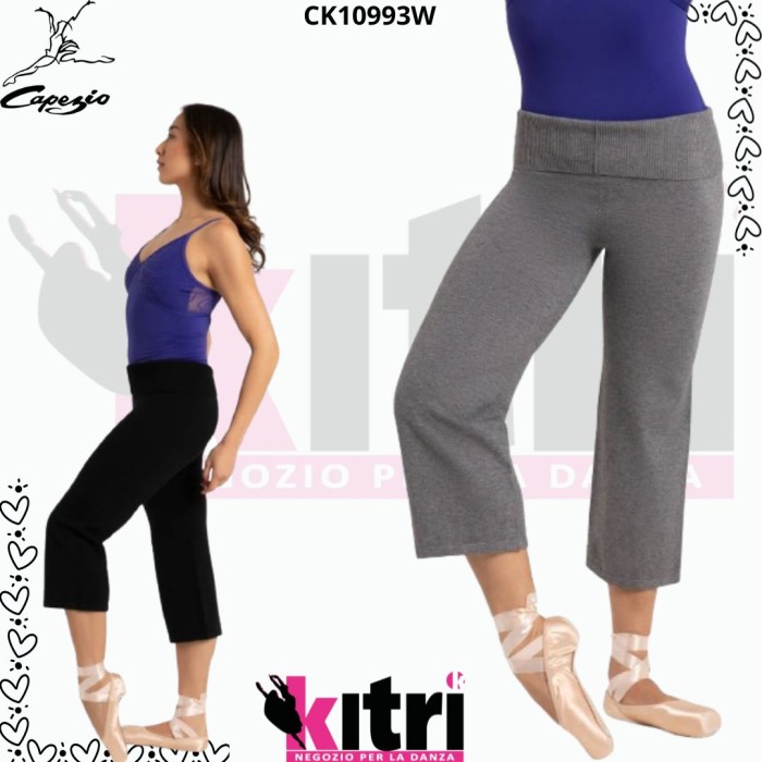 Pantaloni lana 3/4 Capezio