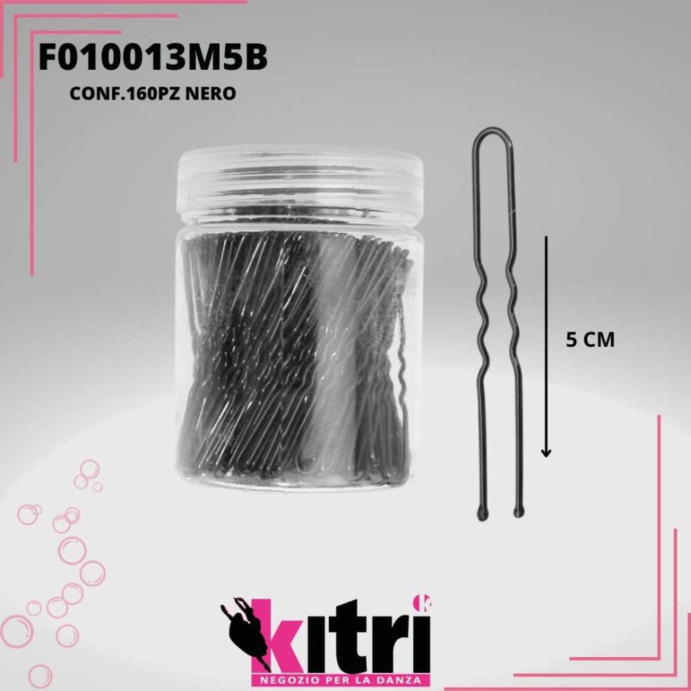 Forcina ondulata nero 5 cm