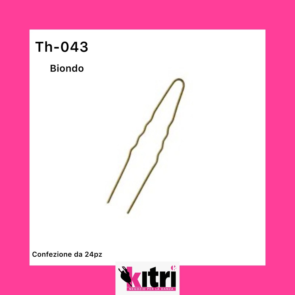 Forcine ondulate biondo conf.24 pezzi