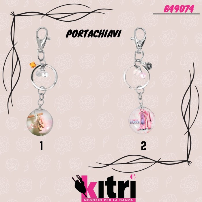 Portachiavi in resina danza