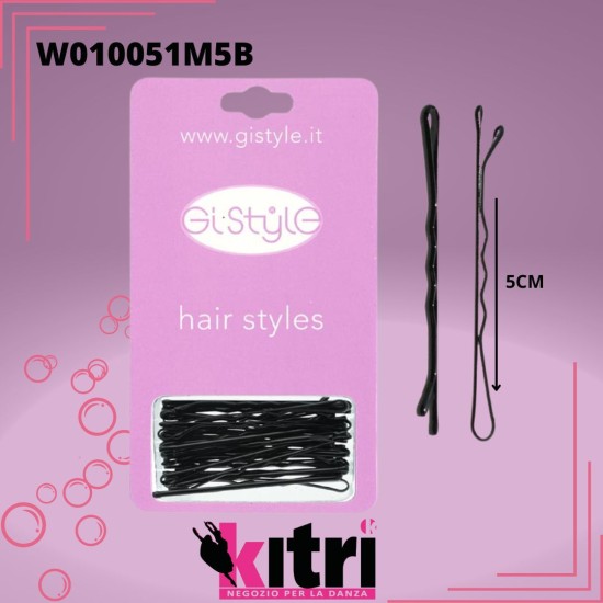 Forcine ondulate nero