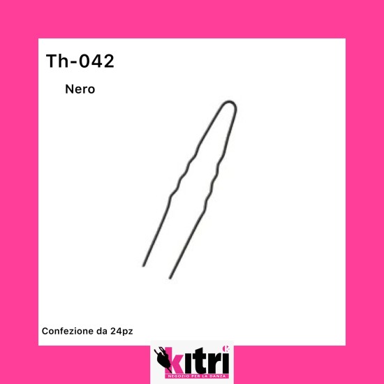 Forcine ondulate nero conf.24 pezzi