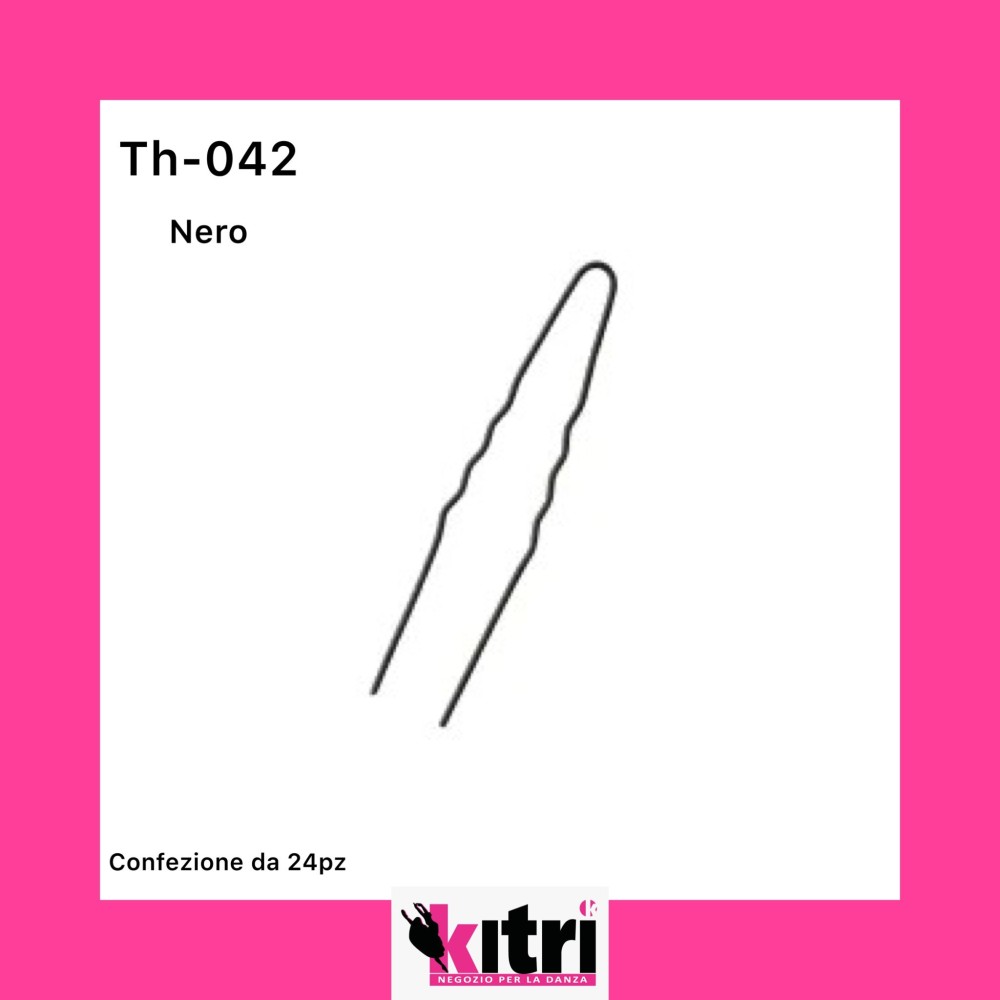 Forcine ondulate nero conf.24 pezzi