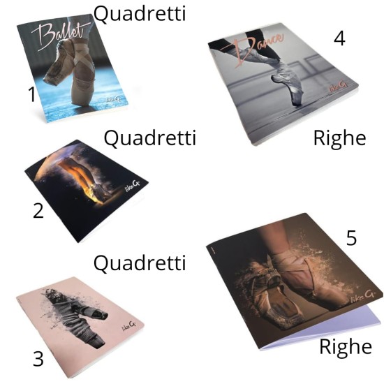 Quaderno danza grande A4  Likeg
