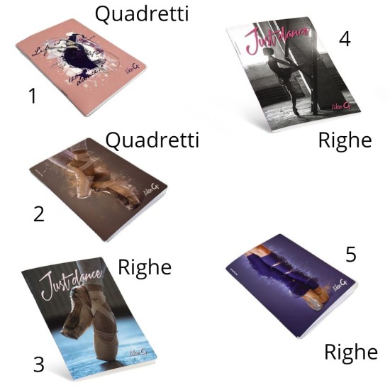 Quaderno danza piccolo A5 Likeg