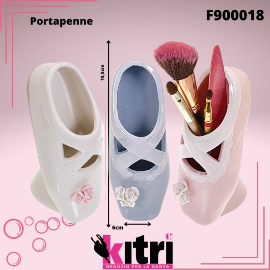Scarpetta danza portaoggetti in ceramica Girardi