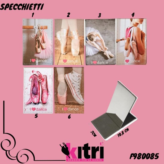 Specchietto in acciaio danza