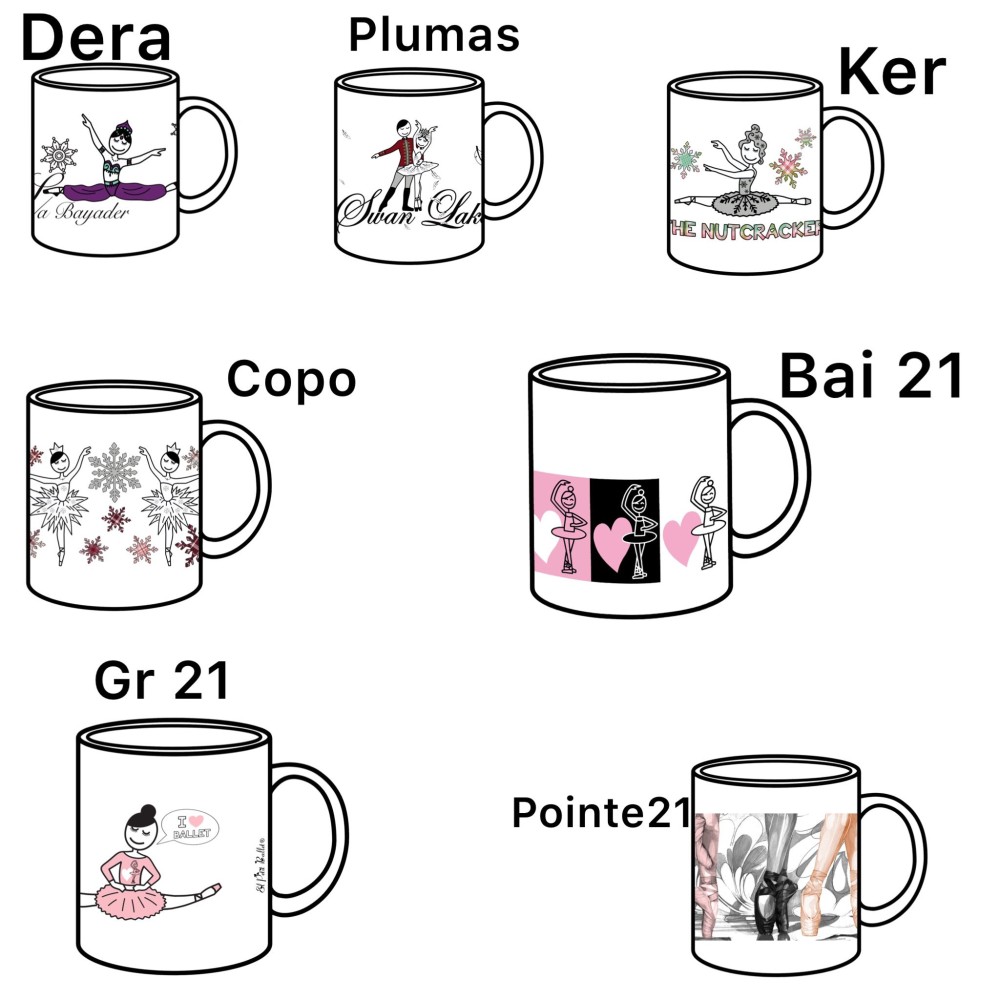 Tazze El Petit Ballet nuove grafiche
