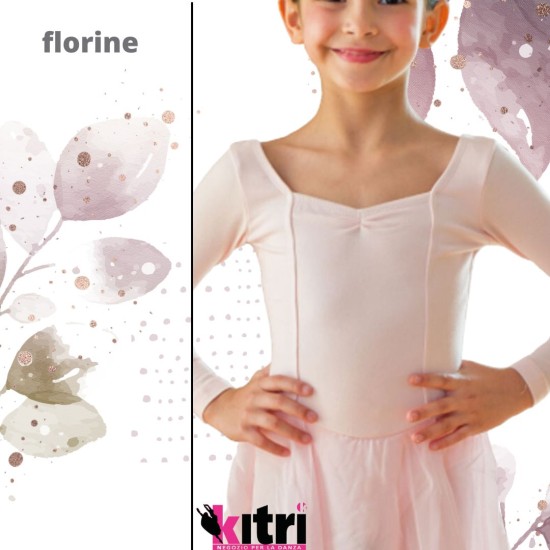 Body basic bambina con gonnellino Rudolf