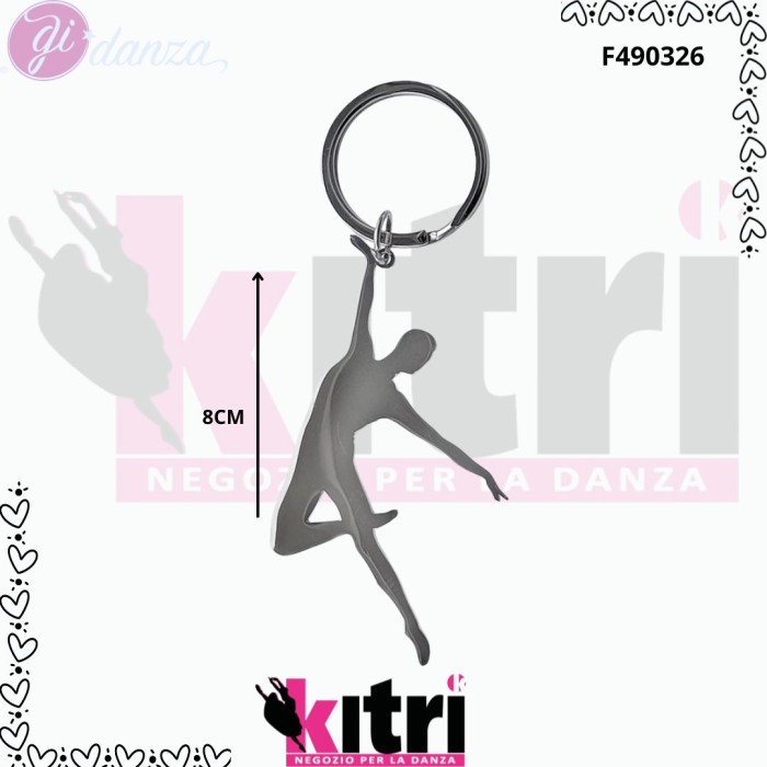 Portachiave uomo acciaio