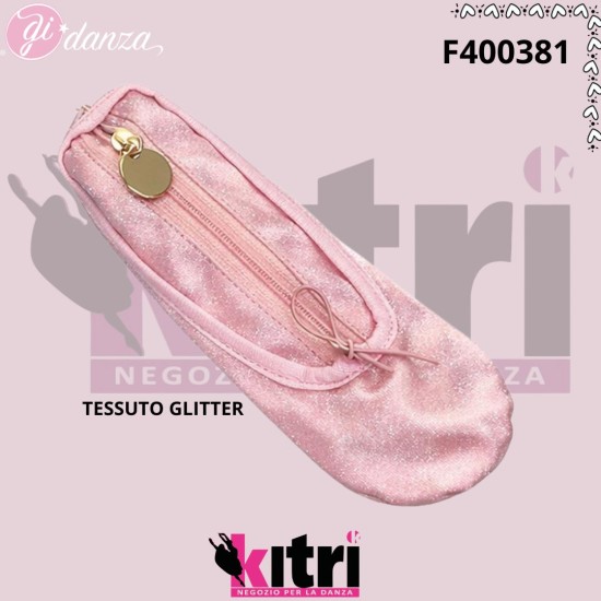 Portaforcine scarpetta danza glitter