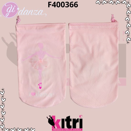 Portapunte con stampa ballerina e tutù in rilievo