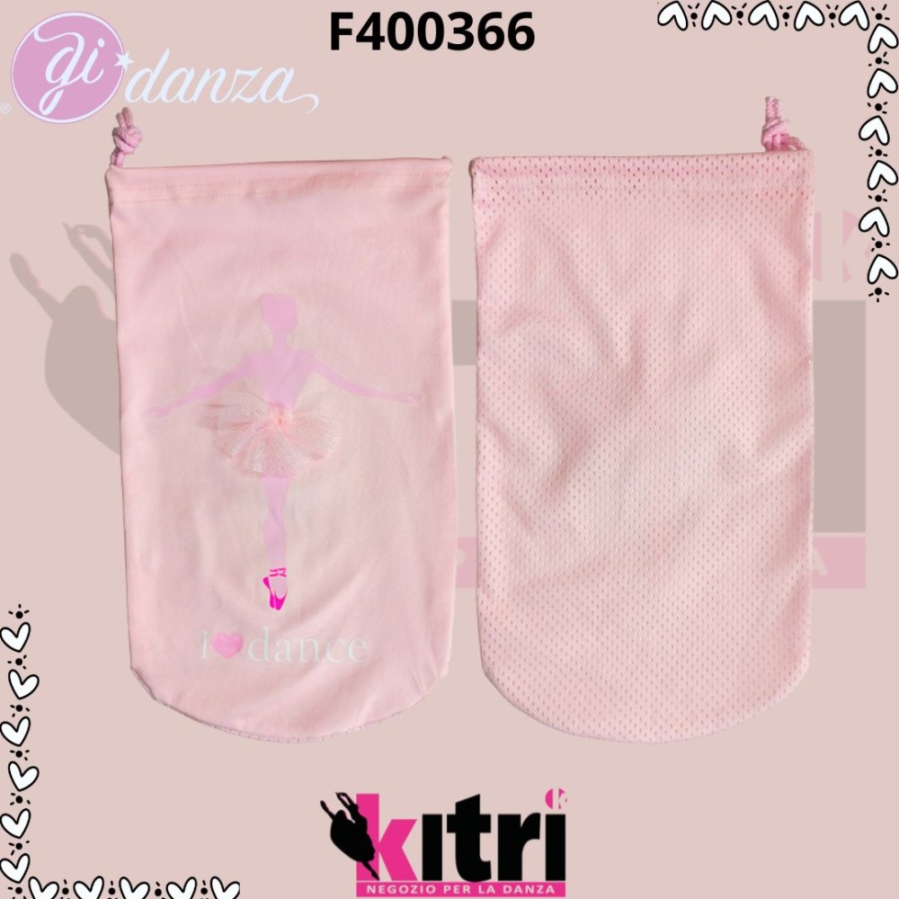 Portapunte con stampa ballerina e tutù in rilievo